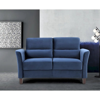 Chole Velvet Loveseat with Gently Curved Arms