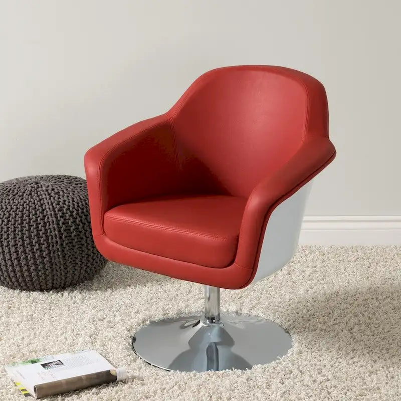 CorLiving Modern Bonded Leather Accent Chair