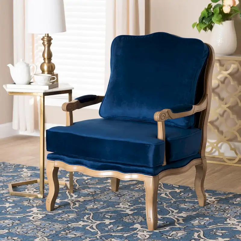 Andre Traditional Wood Accent Chair