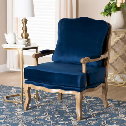 Andre Traditional Wood Accent Chair