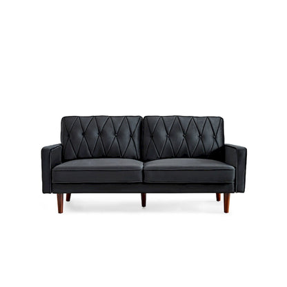 Feemster 69.3 Wide Velvet Tufted Cushion Back Sofa
