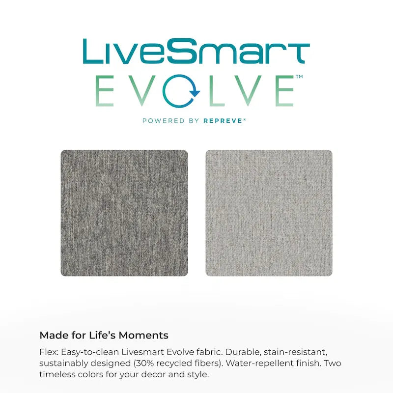 Flex 99 Upholstered Modular Sofa with Bumper Ottoman - 101 x 35 x 37