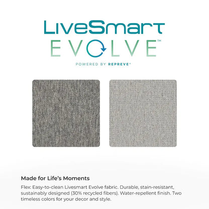 Flex 99 Upholstered Modular Sofa with Bumper Ottoman - 101 x 35 x 37