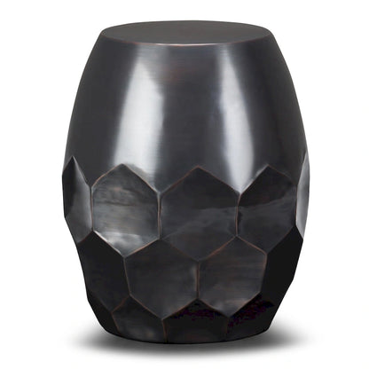 WYNDENHALL Cristy Industrial 16 inch Wide Metal Accent Side Table, Fully Assembled - 16 W x 16 D x 19.5 H