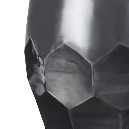 WYNDENHALL Cristy Industrial 16 inch Wide Metal Accent Side Table, Fully Assembled - 16 W x 16 D x 19.5 H