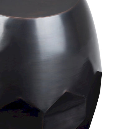 WYNDENHALL Cristy Industrial 16 inch Wide Metal Accent Side Table, Fully Assembled - 16 W x 16 D x 19.5 H