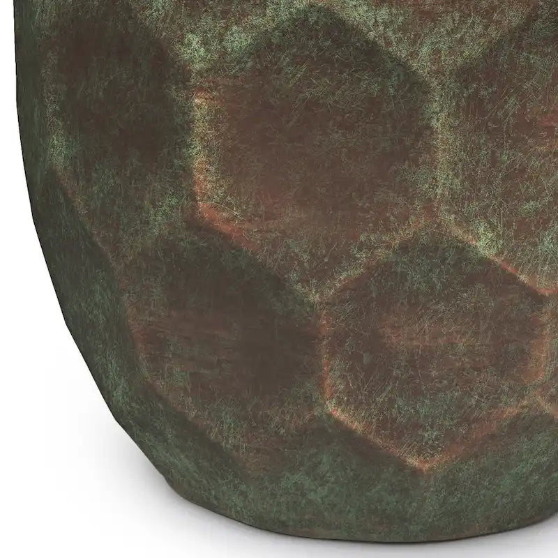 WYNDENHALL Cristy Industrial 16 inch Wide Metal Accent Side Table, Fully Assembled - 16 W x 16 D x 19.5 H