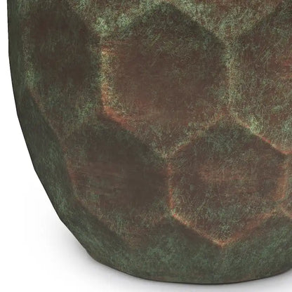 WYNDENHALL Cristy Industrial 16 inch Wide Metal Accent Side Table, Fully Assembled - 16 W x 16 D x 19.5 H