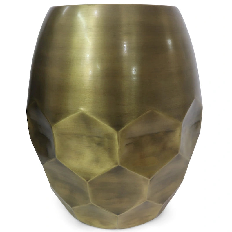 WYNDENHALL Cristy Industrial 16 inch Wide Metal Accent Side Table, Fully Assembled - 16 W x 16 D x 19.5 H