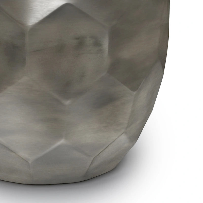 WYNDENHALL Cristy Industrial 16 inch Wide Metal Accent Side Table, Fully Assembled - 16 W x 16 D x 19.5 H