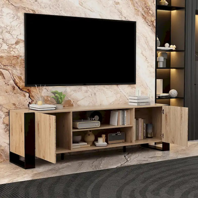 Entertainment Center with Fireplace Option:2 Flame Modes1500W 68.9W