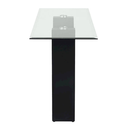 Noele Modern Black 48-inch Glasstop Console Table by Furniture of America