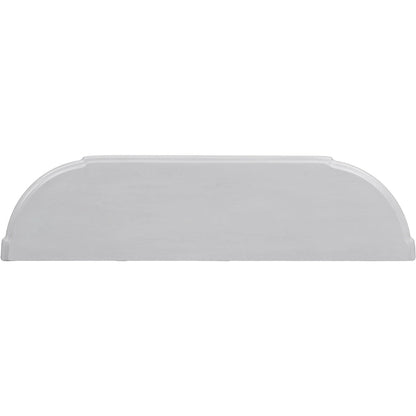 Retro Circular Curved Design Console Table with Open Style Shelf