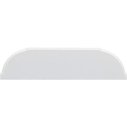 Retro Circular Curved Design Console Table with Open Style Shelf