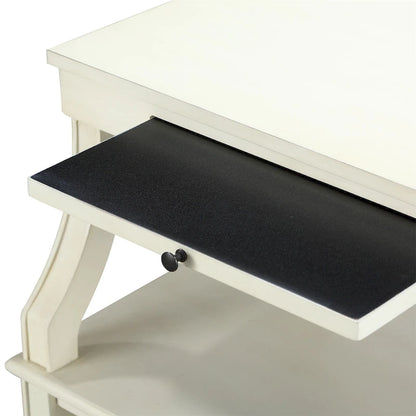 3-Tier Storage Coffee Table Rectangle Nightstand with a Drawer End Table with Pull Out Drink Tray Side Table for Living Room