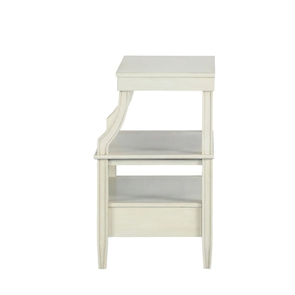 3-Tier Storage Coffee Table Rectangle Nightstand with a Drawer End Table with Pull Out Drink Tray Side Table for Living Room