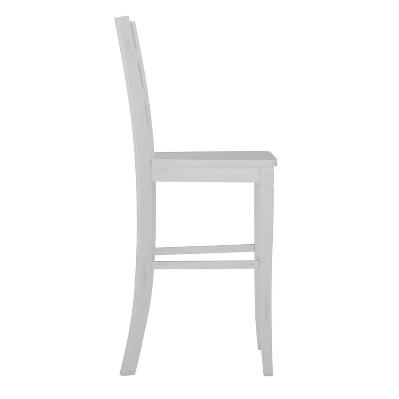Commercial Grade Wooden Bar Height Stool, Set of 2