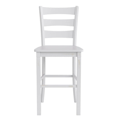 Commercial Grade Wooden Bar Height Stool, Set of 2