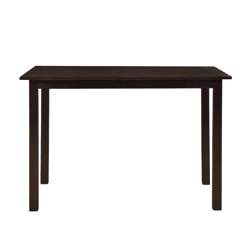 5-Piece Wood Dining Table Set Simple Style Kitchen Dining Set Rectangular Table with Upholstered Chairs for Limited Space
