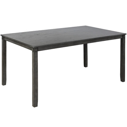 6-Piece Wooden Kitchen Dining Table Set with 4 Chairs and Bench