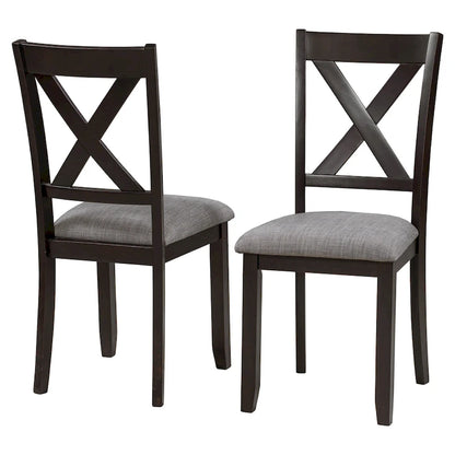 6-Piece Wooden Kitchen Dining Table Set with 4 Chairs and Bench