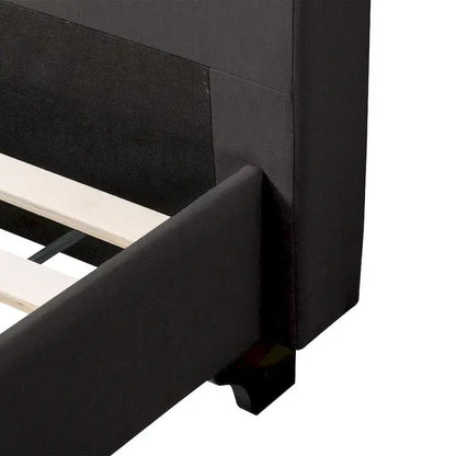 Nova Ridge Upholstered Button-Tufted Bed Frame, Full