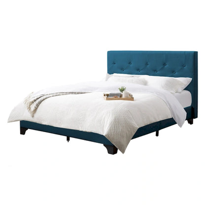 Nova Ridge Upholstered Button-Tufted Bed Frame, Full
