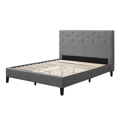 Nova Ridge Upholstered Button-Tufted Bed Frame, Full