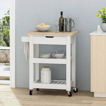 Dade Kitchen Cart with Wheels by Christopher Knight Home