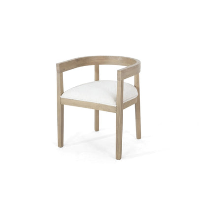 Ladieu Fabric and Wood Tub Dining Chairs Set of 2by Christopher Knight Home