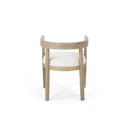 Ladieu Fabric and Wood Tub Dining Chairs Set of 2by Christopher Knight Home