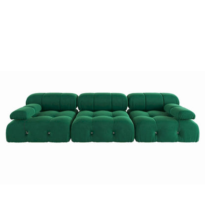 Velvet 3-seater Reversible Modular Sofa