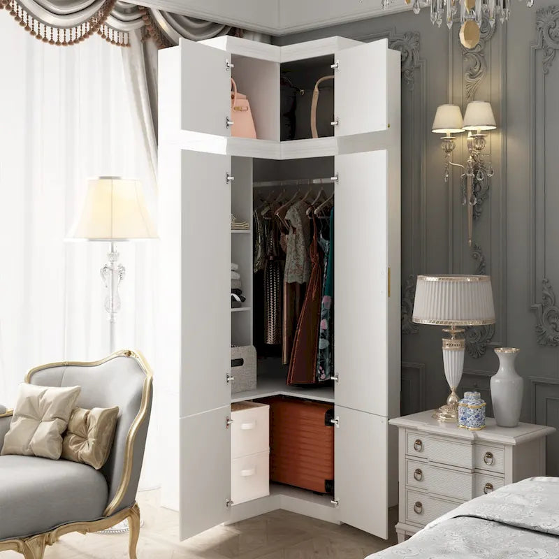 Armoires Wardrobes Hanging Drawers Home Storage Cabinet Combo Dresser