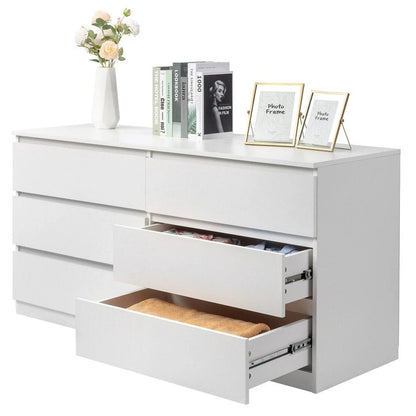Modern Wood Dresser for Bedroom with Wide Drawers