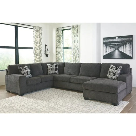 Ballinasloe 3-Piece Sectional - Smoke