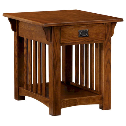 Leick Home 1 Drawer Transitional End Table