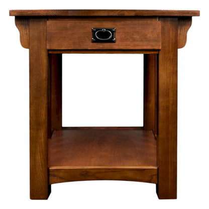 Leick Home 1 Drawer Transitional End Table