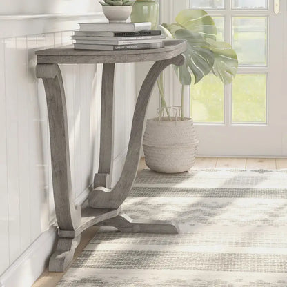 DH BASIC Farmhouse Vintage Grey Oak 48-inch Entryway Console Table by Denhour