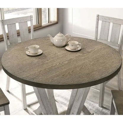 Theile Ash Brown 48-inch Round Counter Height Table by Furniture of America