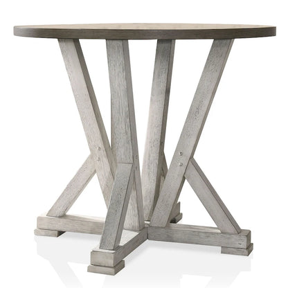 Theile Ash Brown 48-inch Round Counter Height Table by Furniture of America