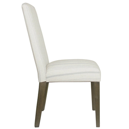HomePop Classic Parsons Dining Chair - Dove Grey Stripe (Set of 2)