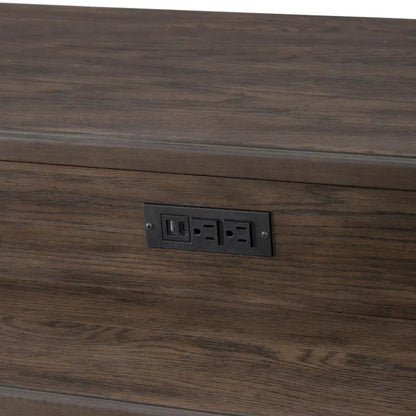 Paradise Valley Saddle Brown 4 Piece Console Table Set