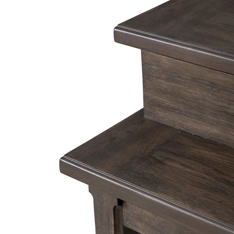 Paradise Valley Saddle Brown 4 Piece Console Table Set