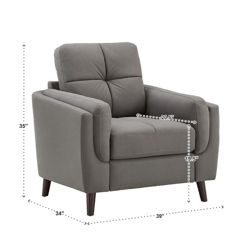 Dorelle 39 Wide Microfiber Armchair by iNSPIRE Q Modern