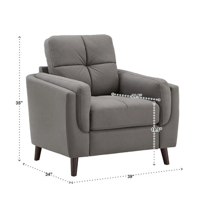 Dorelle 39 Wide Microfiber Armchair by iNSPIRE Q Modern