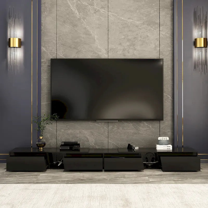 TV Stand Modern Extendable TV Stand in Stretch for TVs up to 120