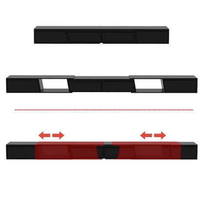 TV Stand Modern Extendable TV Stand in Stretch for TVs up to 120