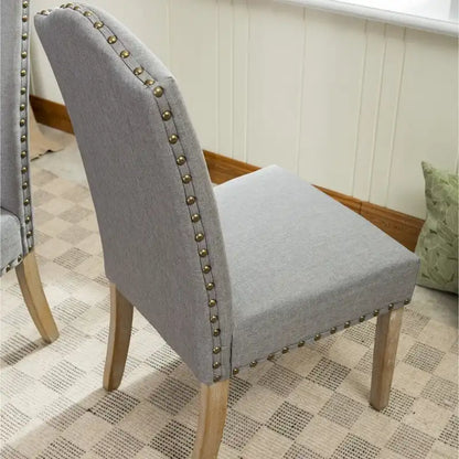 Roundhill Furniture Mod Urban Solid Wood Upholstered Parson Chairs (Set of 2)