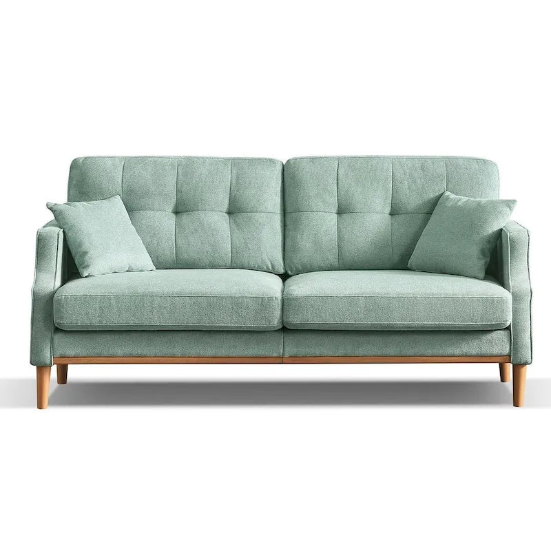 Modern 3-seat Fabric Sofa with USB Charge Port