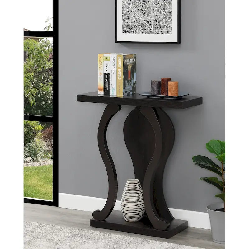 Convenience Concepts Newport Terry B Console Table with Shelf
